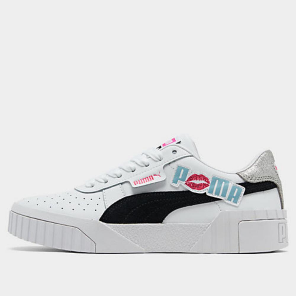 PUMA White Leather Casual Sneakers